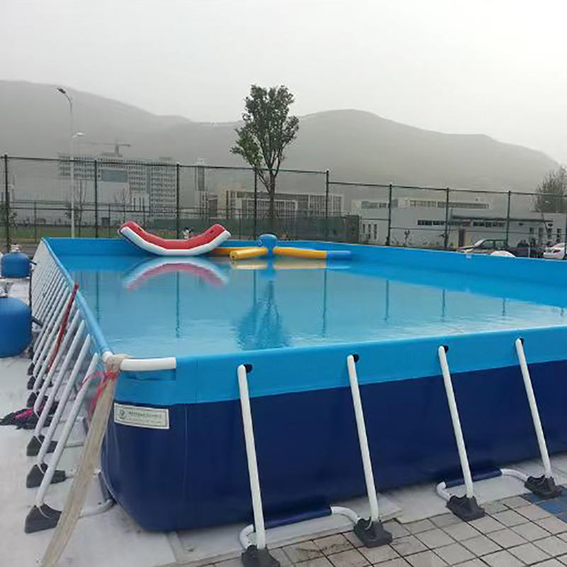 PVC Coated Polyester Fabric for  Above Ground Metal Frame Swimming Pool