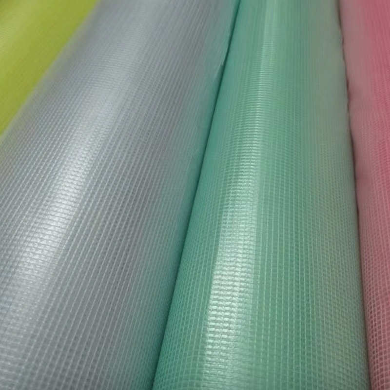 PVC Transparent Clear Mesh Fabric for Tent Window