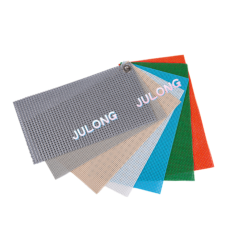 400G PVC Coated Polyester Mesh Fabric For Outdoor Sunshade