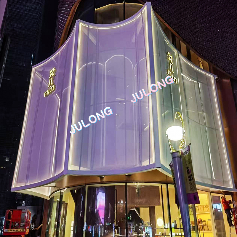 400G PVC Mesh Fabric For Exterior Wall Decoration of Buildings
